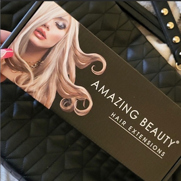 New in box Amazing hair beauty extensions Platinum blonde 16” Amazing deal!! - Picture 9 of 11